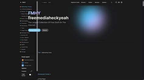 New FMHY Website : r/FREEMEDIAHECKYEAH .